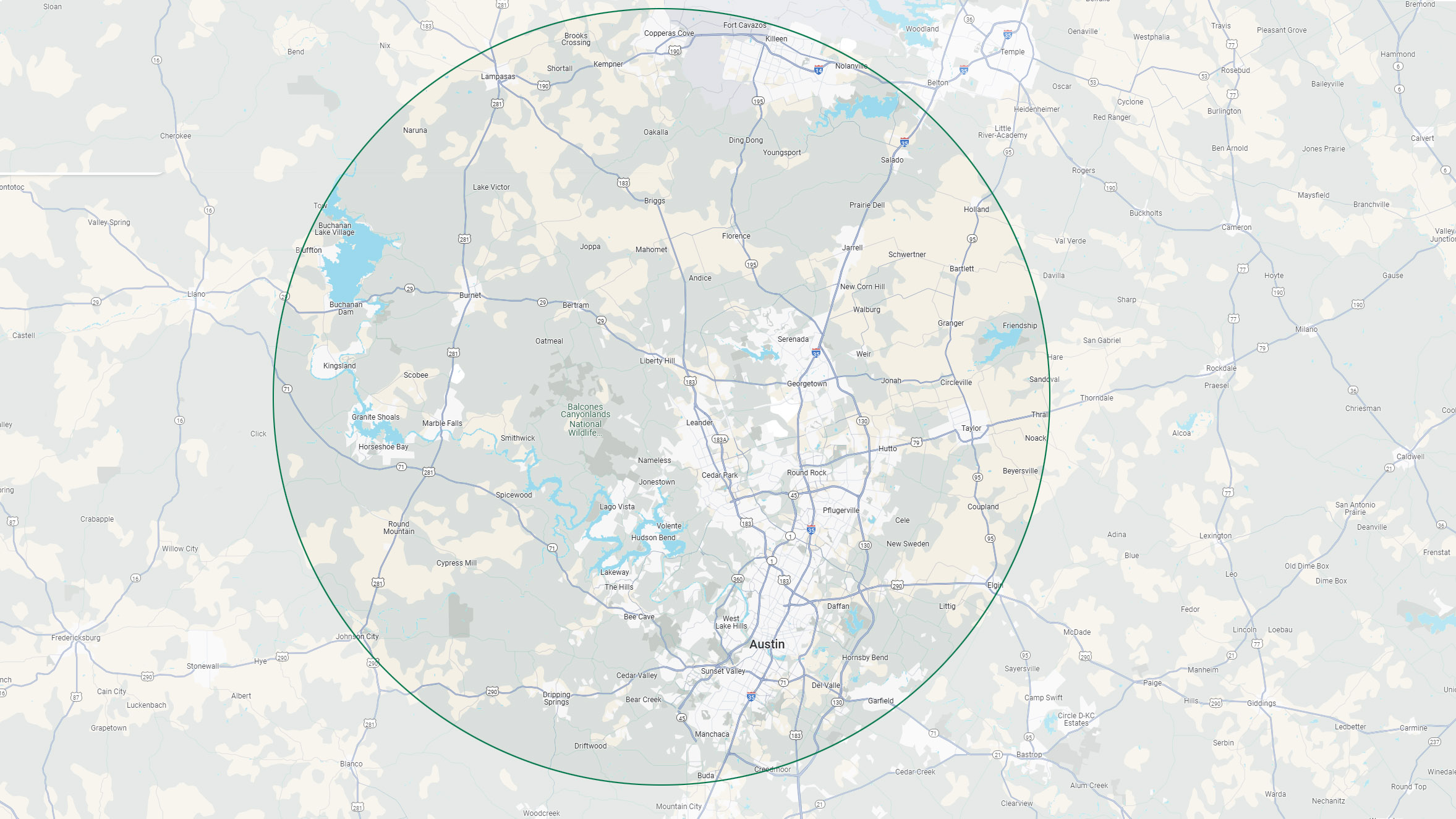 Critter Control Service Area